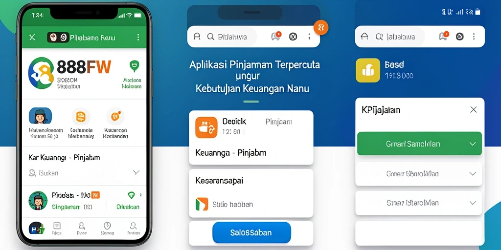 Tampilan antarmuka aplikasi 888FW yang user-friendly dan informatif.