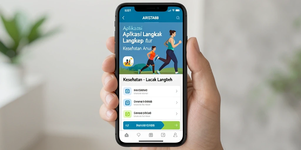 Antarmuka ARISTA88 dengan informasi pelacakan langkah yang jelas.