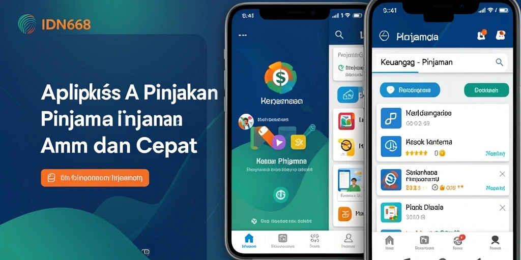 Antarmuka IDN668 yang simpel dan mudah digunakan untuk mengajukan pinjaman.