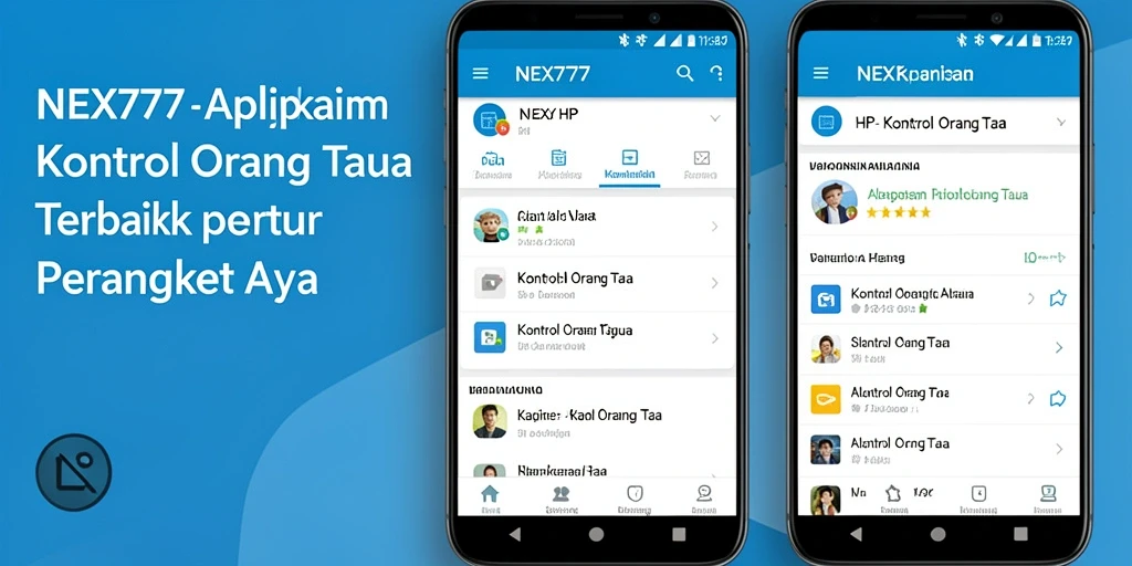 Screenshot antarmuka NEX777 yang menunjukkan fitur kontrol orang tua.