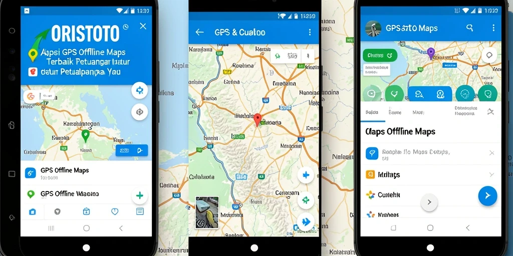 Tampilan antarmuka ORISTOTO yang intuitif untuk GPS Offline Maps.